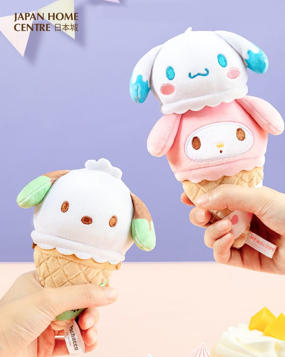 sanrio japan home centre plushie ice cream